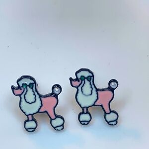 🍄Cute poodle dog earrings